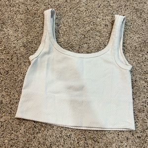 white cropped tank // one size